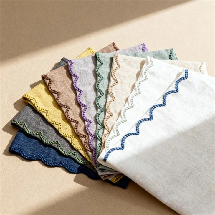 Custom Linen Embroidered Napkins suppliers